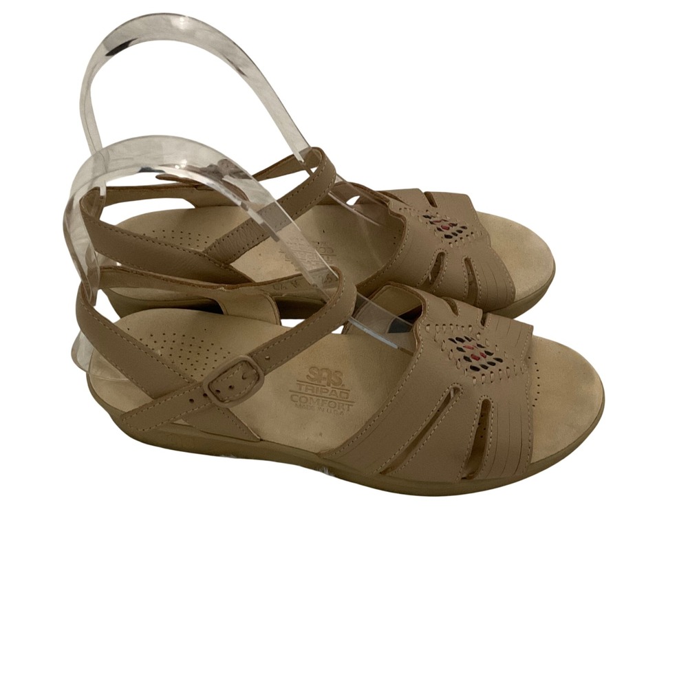 SAS Women's Huarache Quarter Strap‎ Comfort Sandals Size 6.5 Spring  Leather